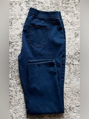 Reba super comfortable& dressy  soft dark Navy Blue Stretch Jean. XL